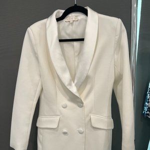 White Blazer Dress
